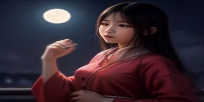 三位不同年龄的女性在夜晚路灯下散步聊天，背景是安静的小城街道，画面温柔有诗意，呈现小阿姨表姐夜谈的亲情场景